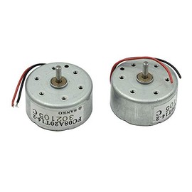 Hxchen 2Pcs DC2V 3500RPM Mini Generator Motors Solar Rotary Speed Mini Electric Motor for Car CD Player DIY Wind Turbine Generator