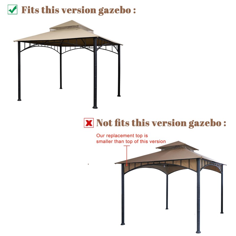 SCOCANOPY Replacement roof for Target Madaga Gazebo Model L-GZ136PST (Light