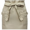 TO186 Cute Stylish Women's Ribbon Apron Beige, beige
