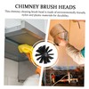 Cabilock 6pcs Chimney Brush for Fireplace Dryer Vent Cleaning Non-Scratch