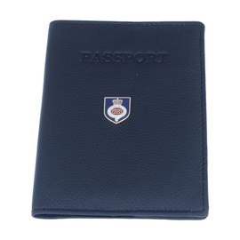 Grenadier Guards Leather Passport Cover Black Holder RFID Safe Gift ME14