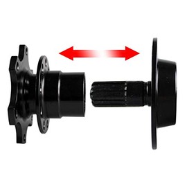 Quick Release Adapter Car Steering Wheel - Universal Car Quick Release Snap Off Steering Wheel Boss Hub Kit for Race/Rally/Motorsport (Black)
