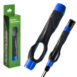 Golf Grip Trainer Right Hand,Grip Trainer Golf Club,Golf Club Grips, Golf Swing Trainer, Golf Grip kit- Lightweight Anti-Slip Golf Training Aid, Corrects Hand Position & Builds Muscle Memory (Blue)