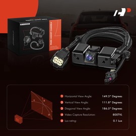 A-Premium Rear View Backup Camera - Compatible with Chevy Silverado 1500 2500 3500 (2016-2019), GMC Sierra 1500 2500 3500 (2016-2019) - Replaces# 84062896, GM1960102 - Rear Park Assist Camera