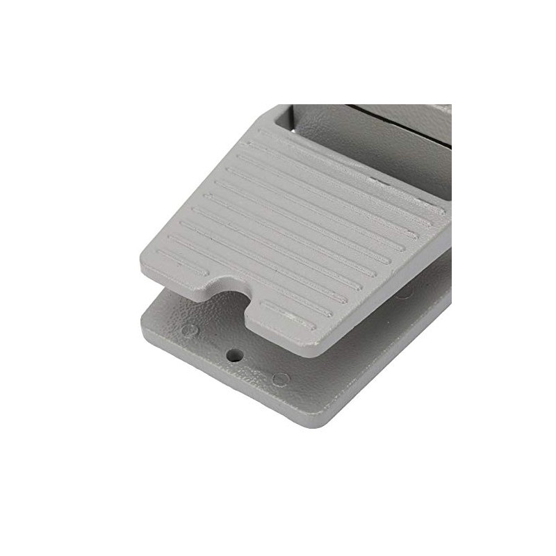 Industrial Foot Switch, AC 250V 15A Momentary Metal Foot Pedal