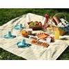 100% Cotton Fabric Gingham Table Cloth 140x160 Rectangular Natural Buffalo