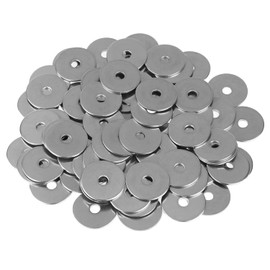 HELIFOUNER 50 Pieces M5x25x1.5mm Fender Washers, 304 Stainless Steel Large Fender Washers, Inner Diameter 5mm, Outer Diameter 25mm, Thickness 1.5mm