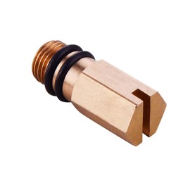 TOOLSTAR Brass M10 Blanking Plug for Kitchen Cold/Hot Faucet Tap Connector Flexible Hose Fitting End Cap Water Inlet Stopper (Pack of 1)