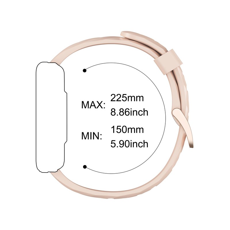 [Dakofied] Smart Watch Replacement Band Strap 22mm (Pink)