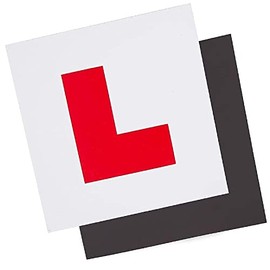 Magnetic L Plates for Learner Drivers, Red and White, 2-Pack DVLA APPROVED