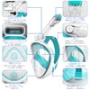 HEARTST Full Face Snorkel Mask, Double Floating Ball Design, Anti-Leak,
