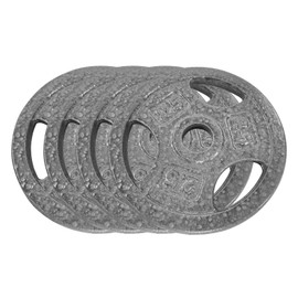 Cast Iron Weight Plates Set 1 Inch, 2.5 Lbs/5 Lbs/10 Lbs/25 Lbs Bumper Plates for Home Gym, Strength Training & Weightlifting (4 x 2.5 Lbs Sets)