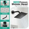 Shower Faucet Set Matte Black, Shower Valve Kit with Bathtub