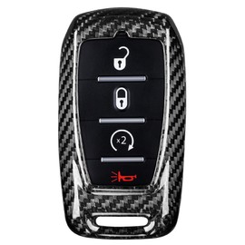 Key fob Cover for ram 1500, Fits for RAM 2500 3500, Power Wagon Tradesman 2019-2025 , Real Carbon Fiber Key Fob Shell Cover case Holder 2025 ram 1500 Accessories, 2024 ram 2500 Accessories