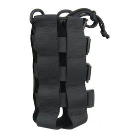 JEELAD Water Bottle Bag, Bottle Holder, Water Bottle Bag, Water Bottle Pouch, Molle Compatible, For Outdoor Activities, Bicycles, Mountain Climbing, Portable and Convenient, Black