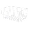 Whitmor Wire Stackable Basket, White
