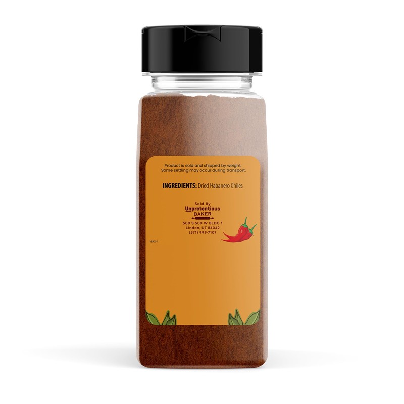 Unpretentious Habanero Powder, 11 oz, Hot & Spicy, Chili &