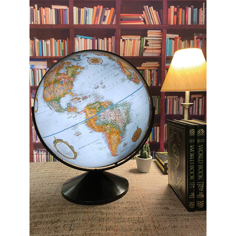 Replogle Eureka 16 inch desktop globe with up to date