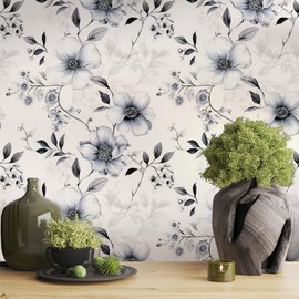 HEISIG 18"x236" Peel and Stick Wallpaper Easy Peel Off Contact Paper Vintage Vinyl Self Adhesive Removable Stick on Wall Paper for Kitchen Cabinet Renter Friendly