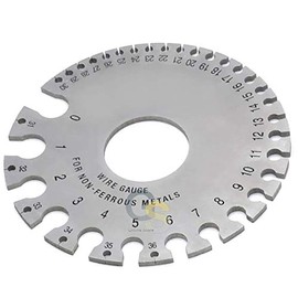 G.S Dual-Sided Non-Ferrous Wire Gauge, 0-36 American Standard (AWG) and SAE G.S-WG-001 Best Quality
