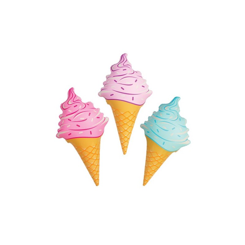 Rhode Island Novelty 36 Inch Inflatable Ice Cream Cones, Three