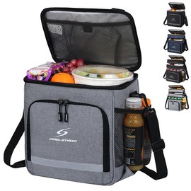Maelstrom Lunch Box for Men,Insulated Lunch Bag Women/Men,Leakproof Lunch Cooler Bag, Lunch Tote Bag - Color: Dark Gray, Size: Single Layer(15L/24cans)
