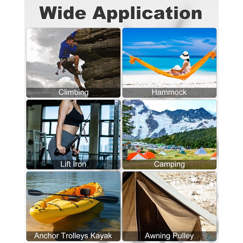 Rocaris 25 Pack M15 Lifting Single Pulley Block 304 Stainless