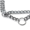 Silver Dog Chain Collar for Large Dogs, Heavy Duty Metal