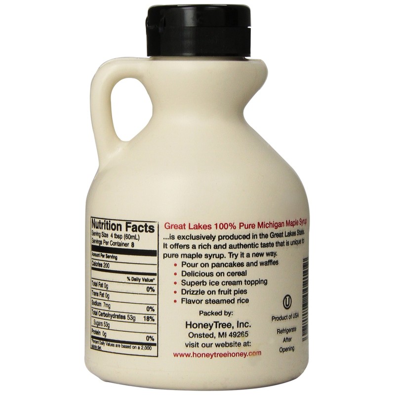 Great Lakes 100% Pure Michigan Maple Syrup, 16 Ounce
