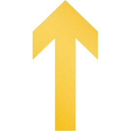 Durable Floor Stickers Arrow Removable 100 mm x Approx. 0.2 mm x 200 mm Pack of 10 Yellow 104804