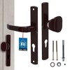 KOTARBAU® Door Handle Set 72 mm Long Plate Brown Profile