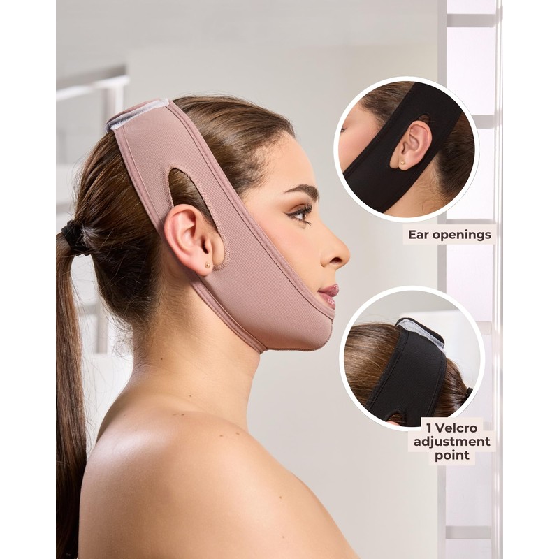 SHAPE CONCEPT Chin Strap for Sleeping 320 with Powernet, Otoplasty
