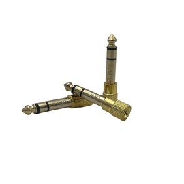 TJMD 6 PCS 1/4'' to 1/8'' 3.5mm Stereo Headphone Adapters for Audio Connector, 3.5mm Female to 6.35mm Male Jack Plug Stereo Adapterplug for Headphone