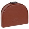 Oakridge Leather Mens Two Tone Coin Tray - Cognac/Black