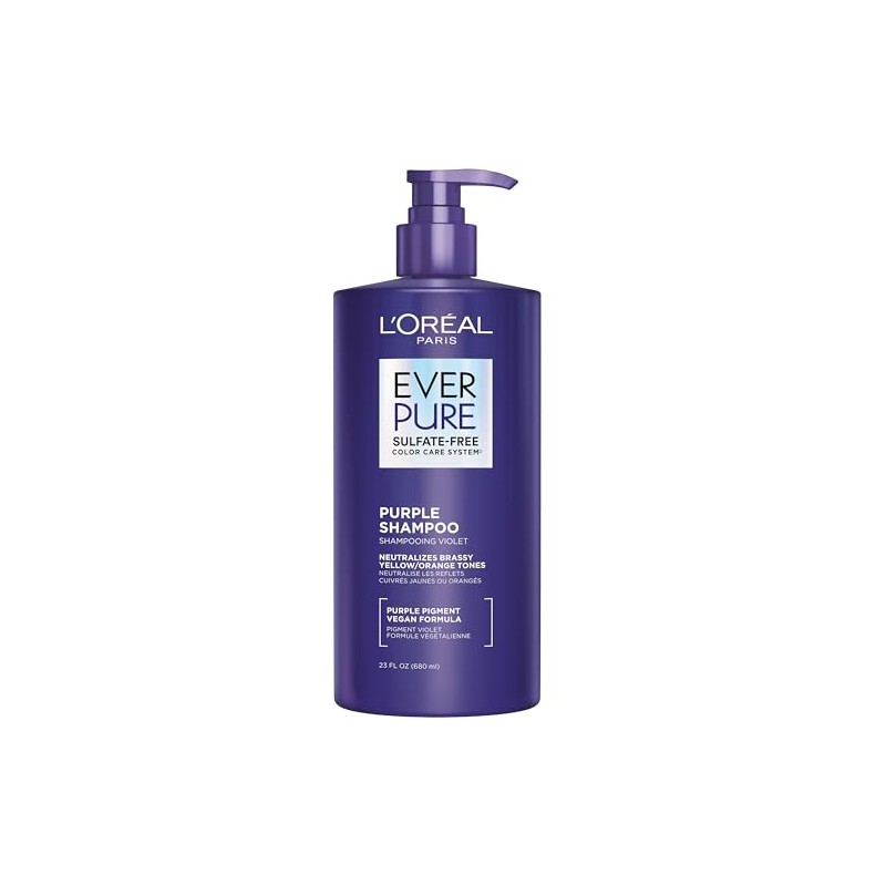 L'Oréal Paris EverPure Sulfate Free Brass Toning Purple Shampoo for