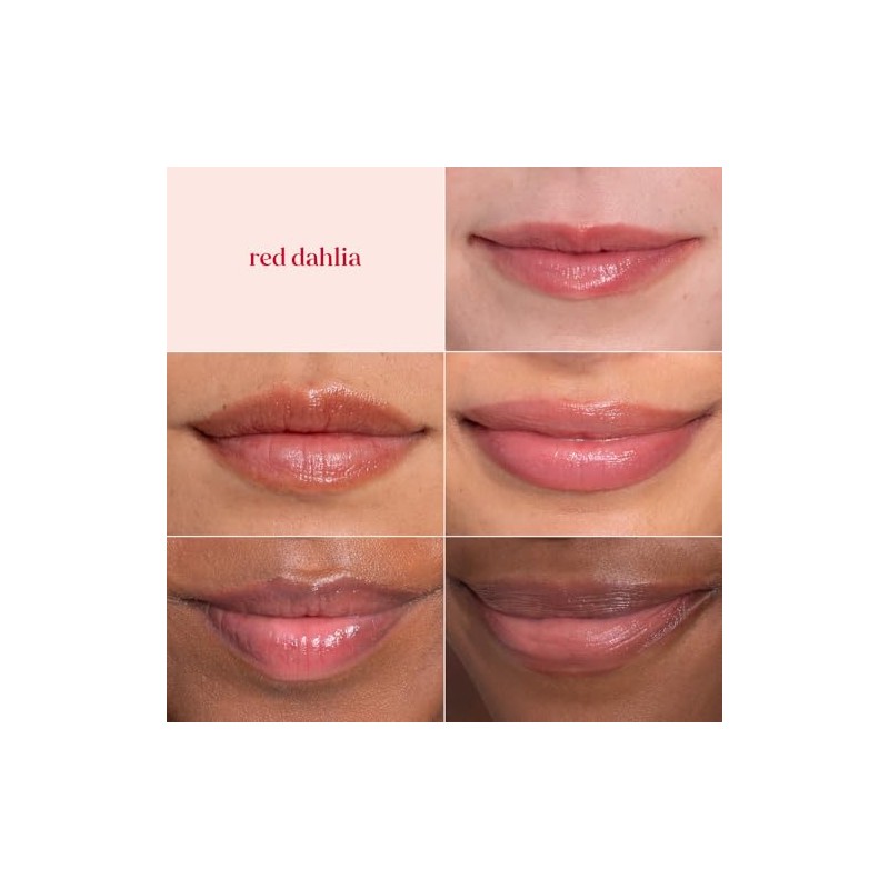 Burt's Bees Bálsamo labial tintado, dalia roja, 0.15 onzas