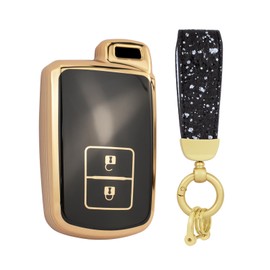 ontto Autoschlüssel-Hülle für Toyota Auris Avalon RAV4 Verso 2012–2018 Camry Yaris 2011–2018, Schlüsselhalter, Schlüsselanhänger, TPU, Smart-Schlüsselgehäuse, Schutzzubehör,