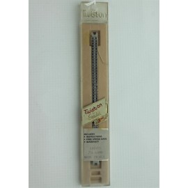 Twiston NOS Vintage Twiston by Speidel Line Texture Silver Tone Watch Bracelet 73 L