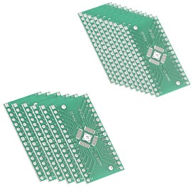 Heyiarbeit QFN 32PIN 0.65 / QFN 32PIN 0.8 to DIP Adapter PCB Board SMD Converter 15pcs