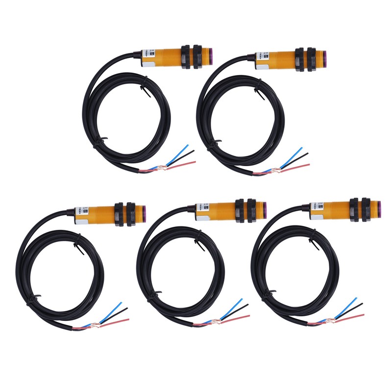 5 Pcs Infrared Photoelectric Switch NPN Normally Closed 5 To