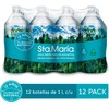 Santa Maria, Sta.María, Agua 100% Pura de Manantial Paquete 12
