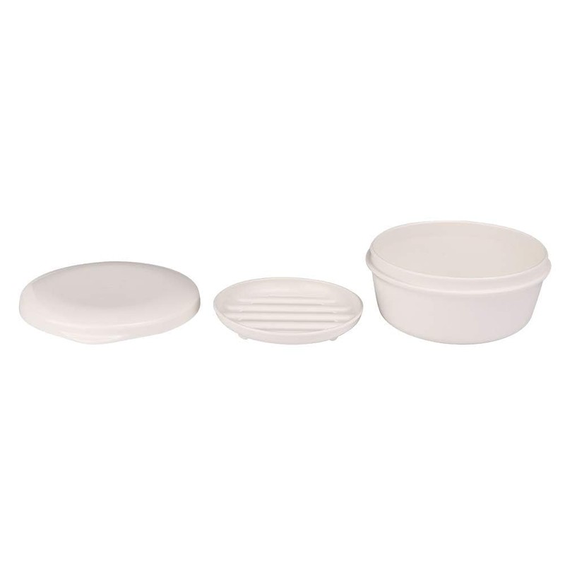 2Pcs Travel Soap Box, Round Soap Case Portable Soap Holder