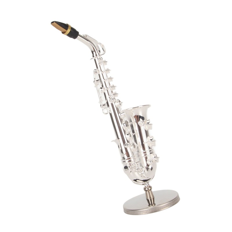 Miniature Saxophone with Stand and Case Mini Musical Instrument Miniature