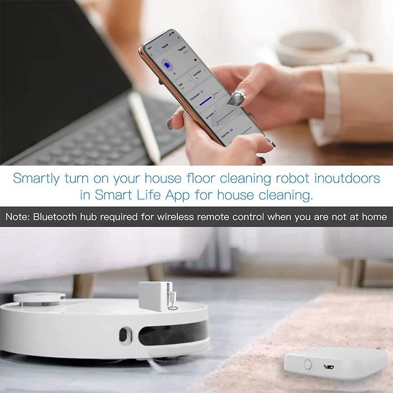 HUTSRAI Tuya Hub Link White Hub Bluetooth Fingerbot to Wi-Fi