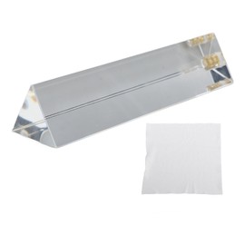 Crystal Prism Colorful Triangular Crystal Suncatcher with Bottom 1/4 Thread for Photo Photography Teaching Light Spectrum Physics