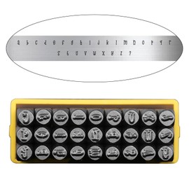 Ronyme Metal Stamping Tool Set Jewelry Craft Stamping DIY Projects Jewelry Making Tools for Aluminum, Type B