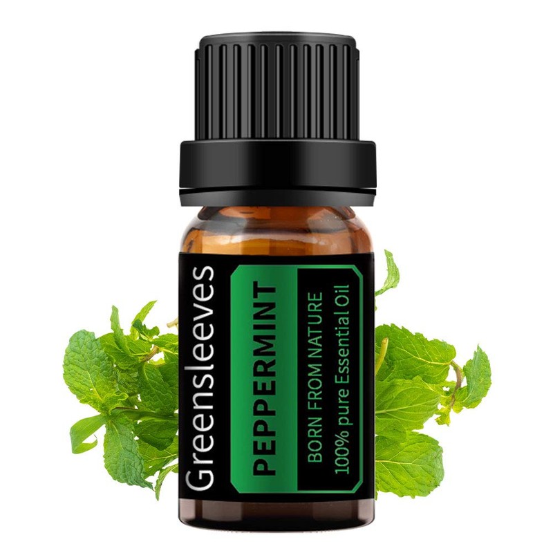 GREENSLEEVES Peppermint Essential Oil 100% Pure Organic Peppermint Aromatherapy Oils