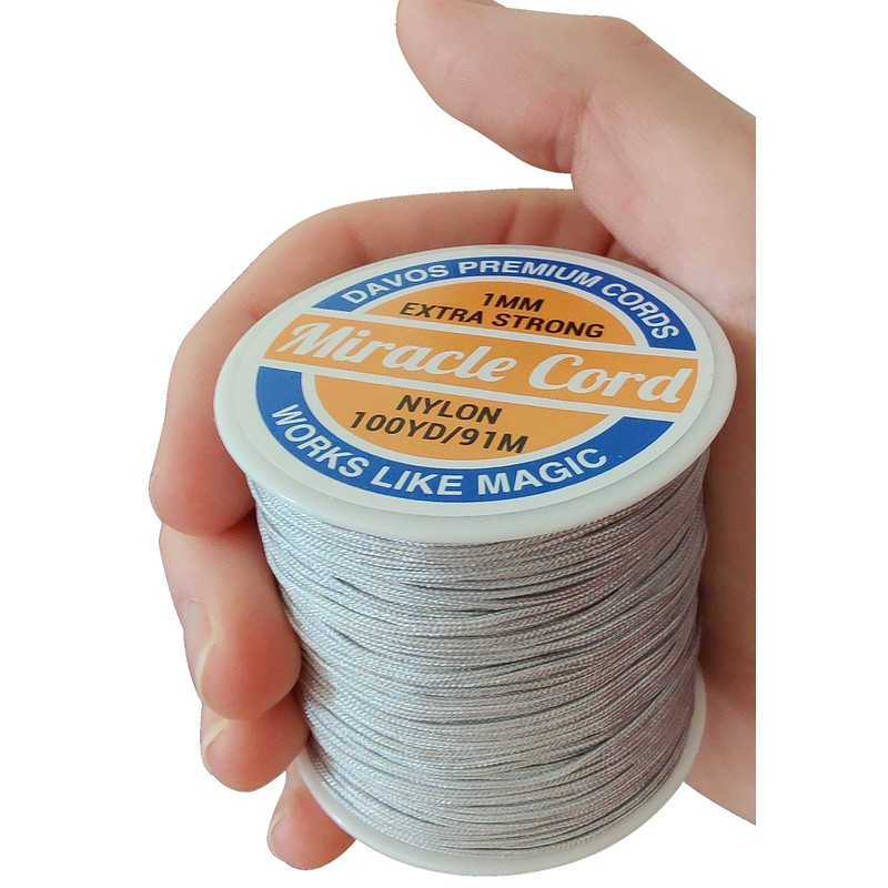 Miracle Cord 1mm Bracelet Making String Braided Nylon Multi-Use Extra