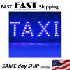 taxi sign - visual blue taxi cab LED sign