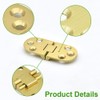 SHRJ 4 Pcs Brass Butler Tray Hinge Round Edge, 180